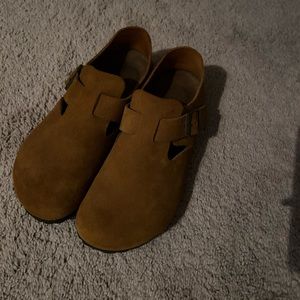 Birkenstock Boston Clogs with backing.